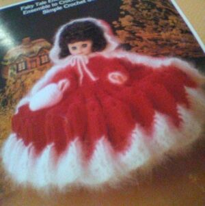 Fibre Craft Little Red Riding Hood Bed Doll Crochet Vintage Pattern Booklet